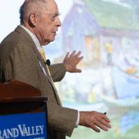 Hank Feeley speaking to audience